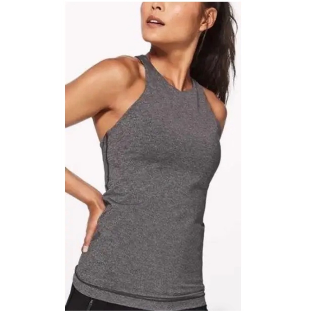 Lululemon Athletica "In Training" Razor Back Tank (Gray/ Size 8)